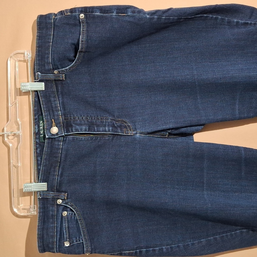 Womens Lauren by Ralph Lauren Modern Straight Curvy Denim Jeans 20W - Picture 2 of 10